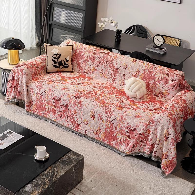 

Sofa cushion snack villain cute sofa cover universal in all seasons sofa towel autumn and winter anti-cat scratch sofa cover 90*90cm