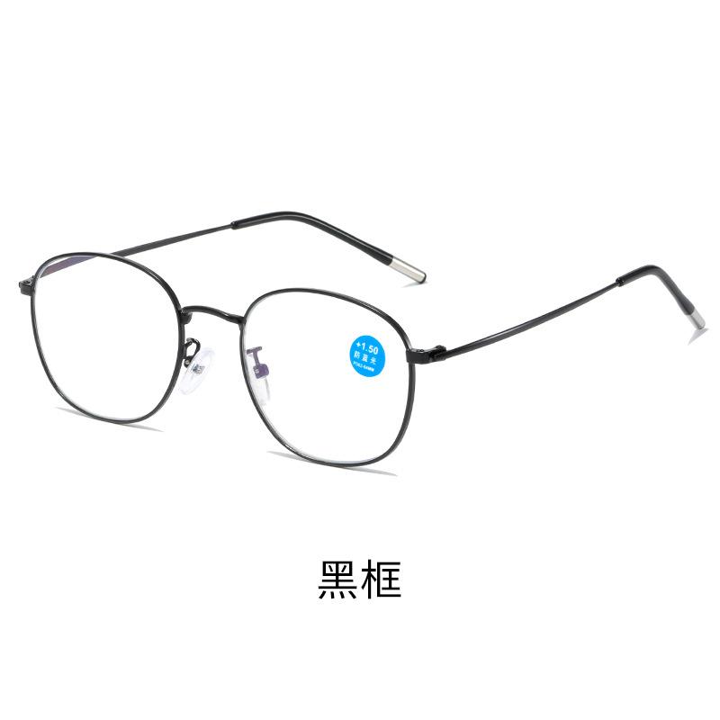 

Men S And Women S Metal Full-Frame Reading Glasses Retro Light And Thin Texture Presbyopia Glasses Elderly Reading High Definition Reading Glasses anti-blue light flat light 0 degrees