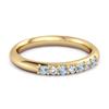 Blue Topaz Eternity Stackable Ring - 925 Sterling Silver Gold Vermeil