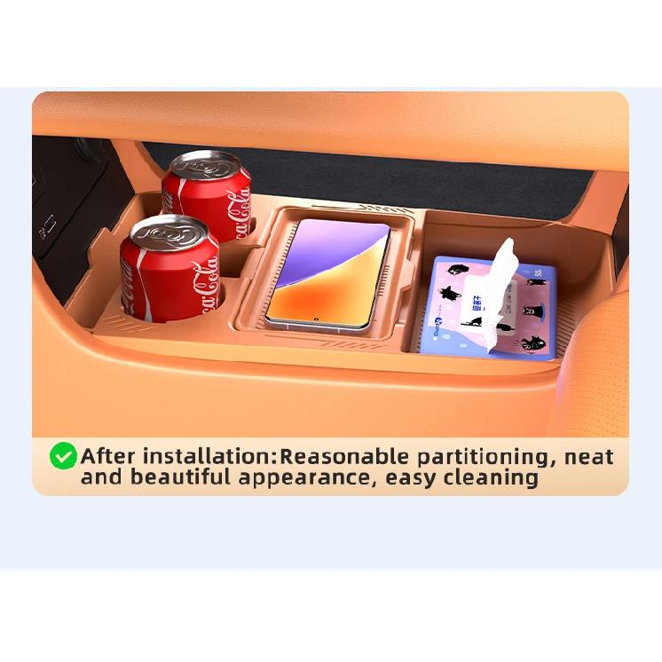For AION V 2024 2025 Storage Box Center Armrest Hidden Box Cup Holder Organizer Interior Accessories