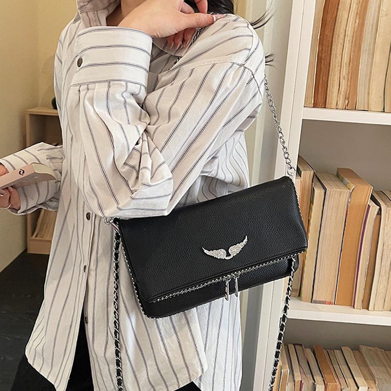 Yogodlns New Luxury Square Bag, Chain Strap Vintage Adjustable Shoulder Crossbody Bag, Minimalist Purse for Daily Use Women Bag