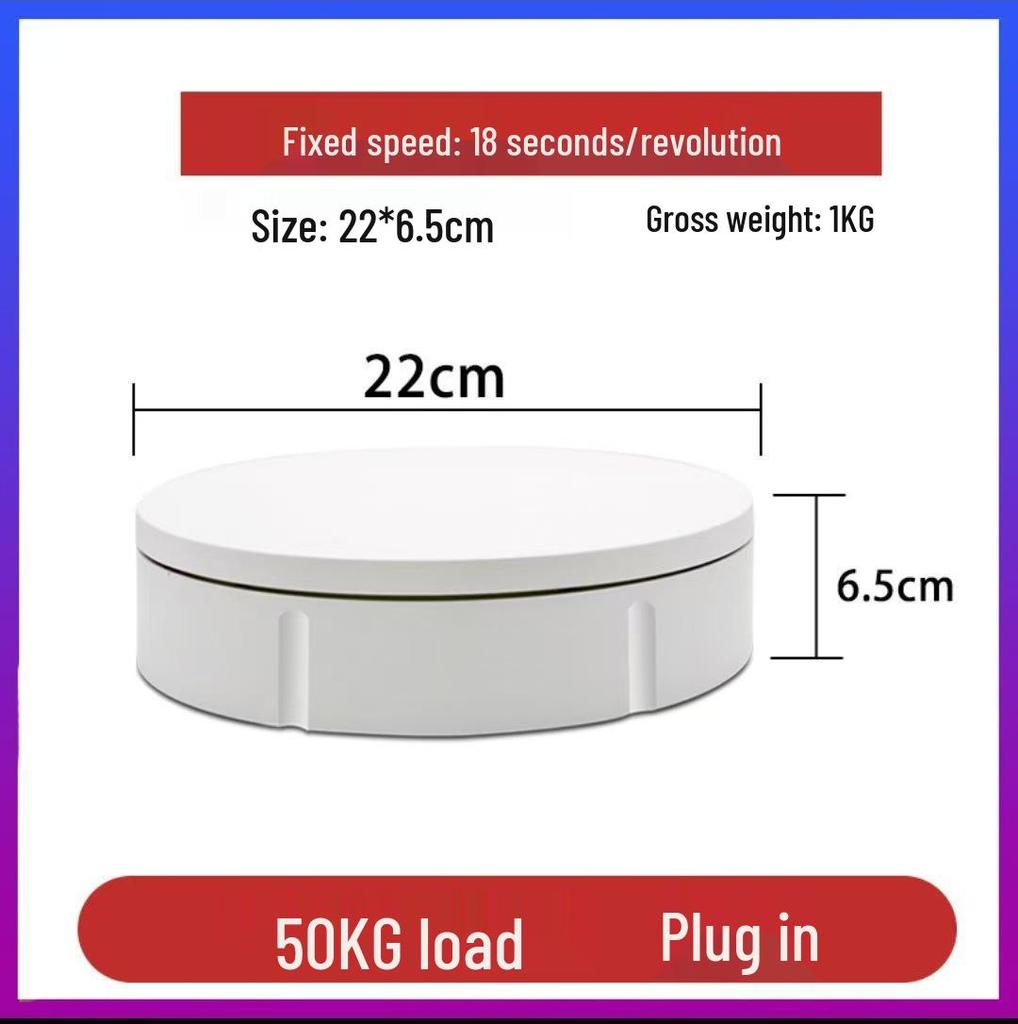High-Capacity Electric Rotating Display Stand for Photography and Video