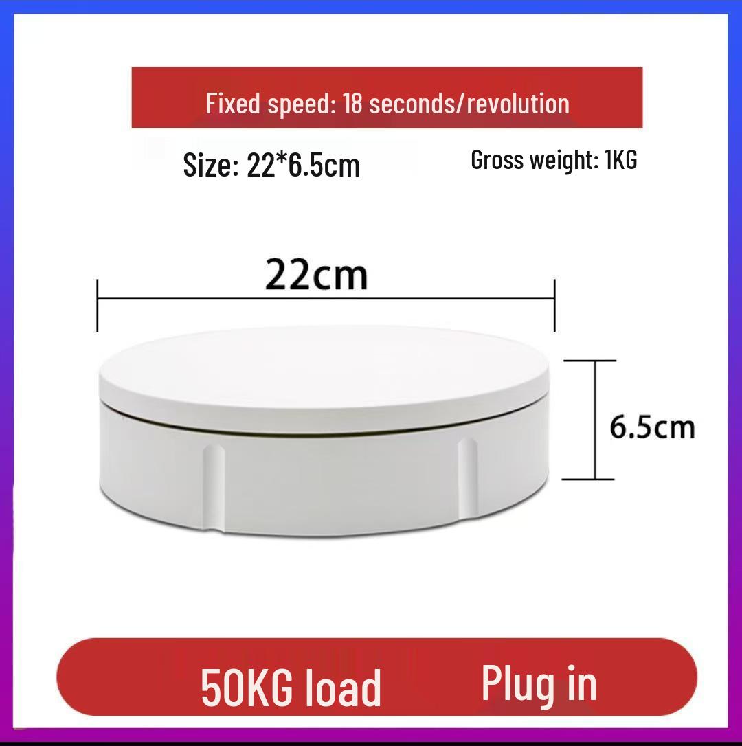 

High-Capacity Electric Rotating Display Stand for Photography and Video