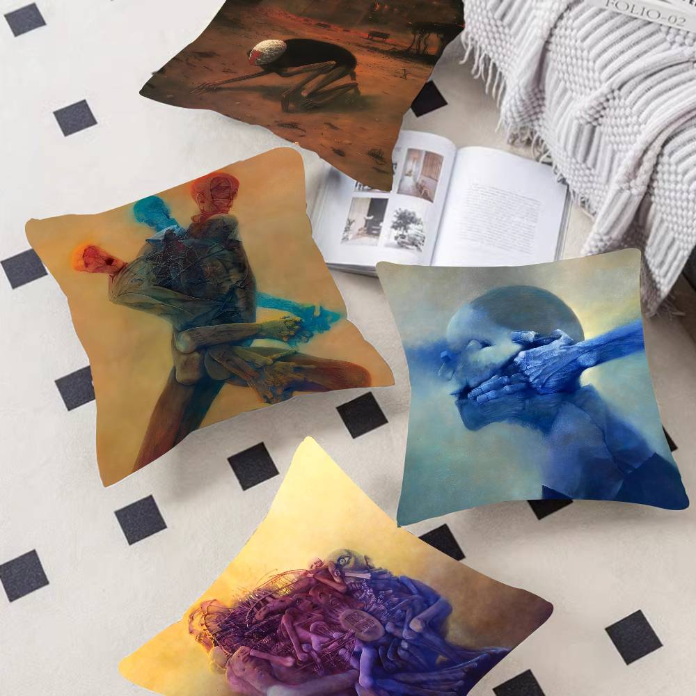 Z-Zdzislawbeksinskis Art 45*45Cm Cushion Cover Pillow Cover Decor Pillowcase Home Pillowcase For Couch Pillow
