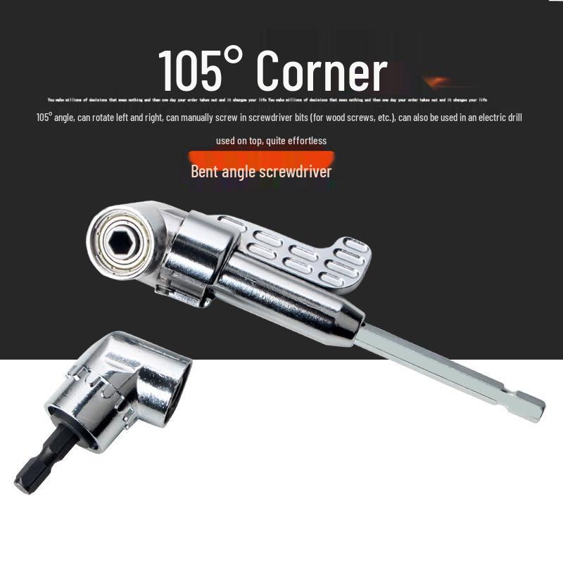 Multifunctional Electric Angle Drill Adapter with Flexible Shaft
