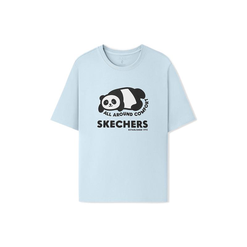 Skechers Fashionable Comfortable Trendy Simple Short Sleeve T-Shirt Unisex Tops L325U101-04H4 L