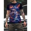 2025 Wolf T Shirt For Mens Animal Print Short Sleeve Top 3D Casual Street Man's T-shirt Oversized Tee Shirt Men Vintage Clothing