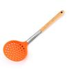 Durable Wooden Handle Silicone Kitchenware 7-Piece Set: Non-Stick Spatula & Spoon