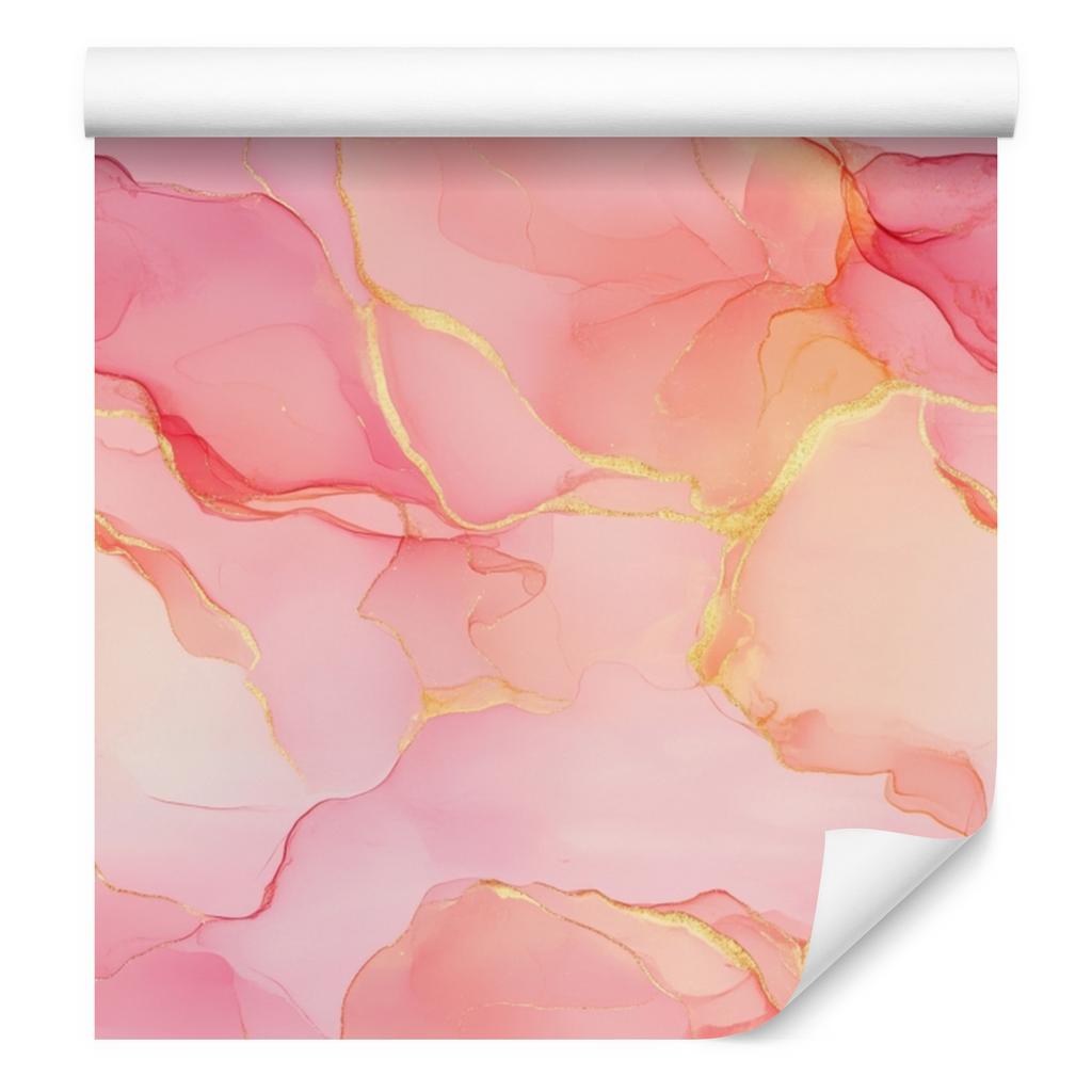 Ink Coral, Powder Pink and Cream Wallpaper for Living Room and Bedroom 50x1000