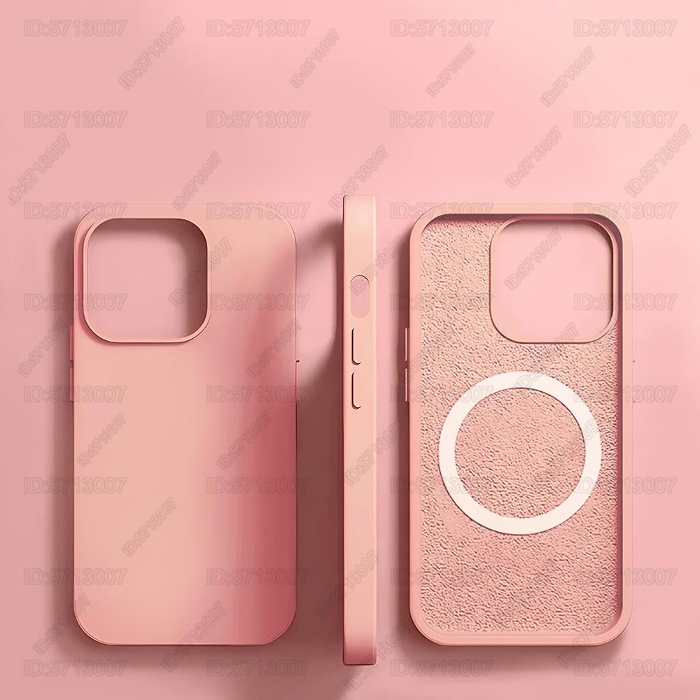 Magnetyczne etui z płynnego silikonu odporne na wstrząsy Dla Dla Iphone 16 15 14 13 12 11 Pro Max 16 Plus Dla Magsafe Pokrowiec do ładowania bezprzewodowego