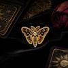 Retro Clothing Decoration Vintage Enamel Moth Brooch, Cartoon Insect Alloy Lapel Pin, Men Artistic Pin Women Jewelry Accessories for Suit Dress