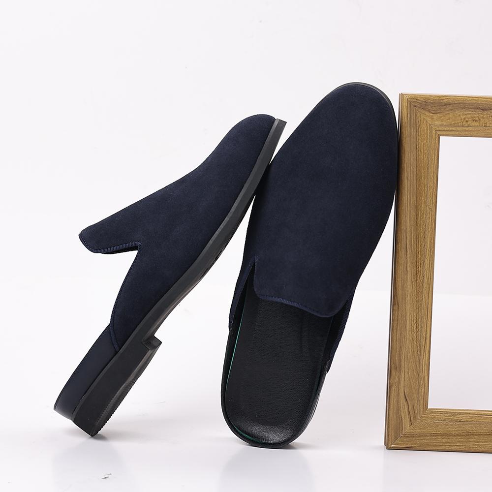 Fashion New Arrival Men's Muller Shoes Business Driving Flats Stylish Style Male Casual Shoes Outdoor Lazy Loafers Leather Slip On Flats