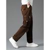 Multi-pocket tooling casual pants men's spring and autumn new straight sweatpants loose long pants