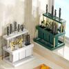 Kitchen Knife Holder Multi-Function Cutter and Cutlery Drainer Rack Kitchen Cutlery Holder Spoon Fork Chopstick Storage Rack