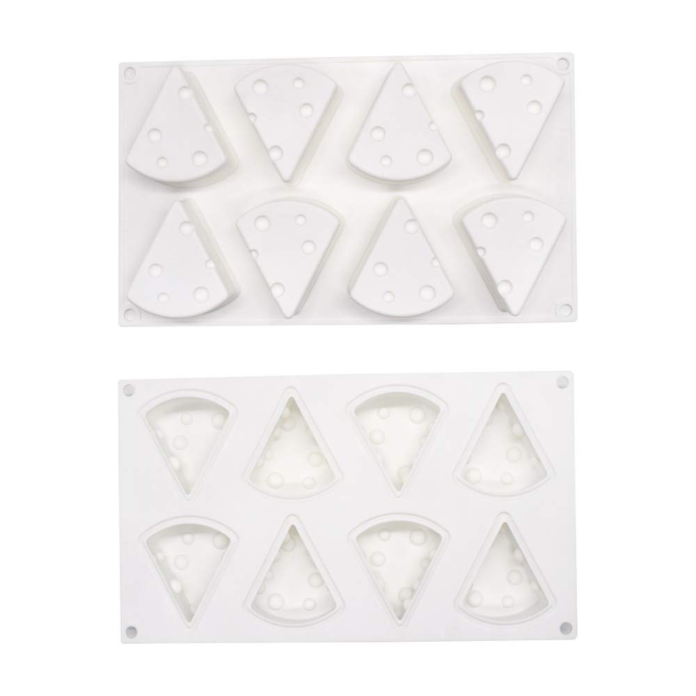 Silicone Mousse Cake Mold, 3D Bakeware DIY Mold, 8-Cavity Small Cheese Cake Mold