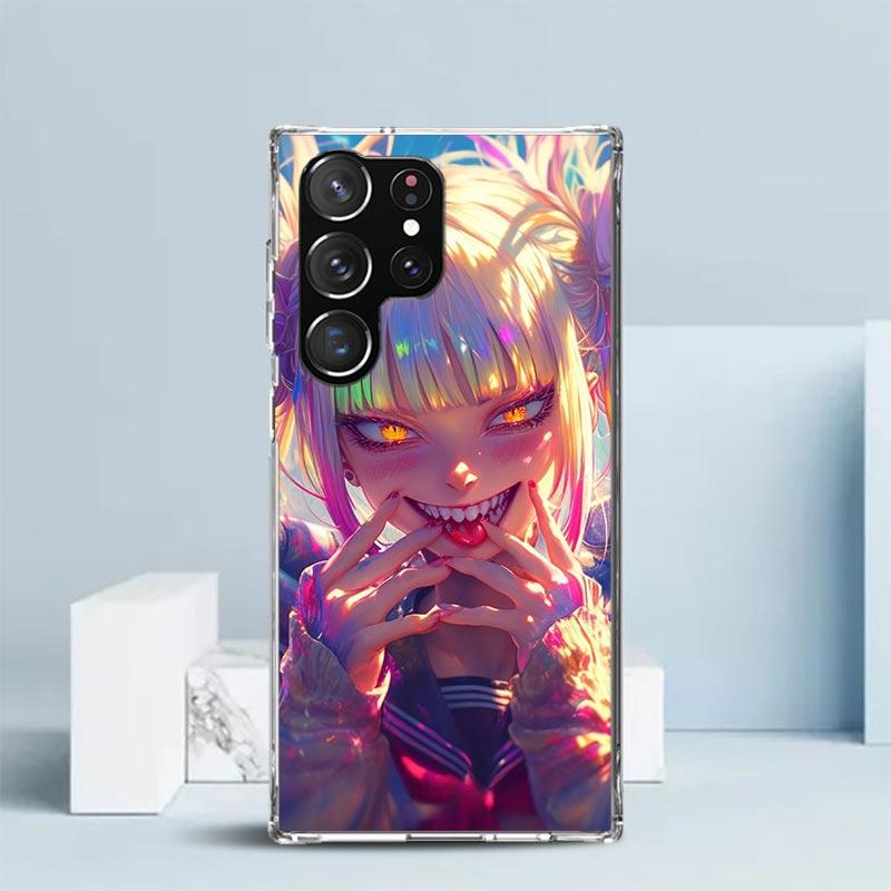 Himiko Toga My Hero Fashion Soft Cover for Samsung Galaxy S25 Edge S26 S24 S23 Ultra Phone Case S22 S21 Plus S20 FE Print Patter