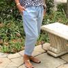 2025 Fashion Cotton Linen Women's Elastic Waist Harem Pants with Slant Pockets - Ethnic Casual Style