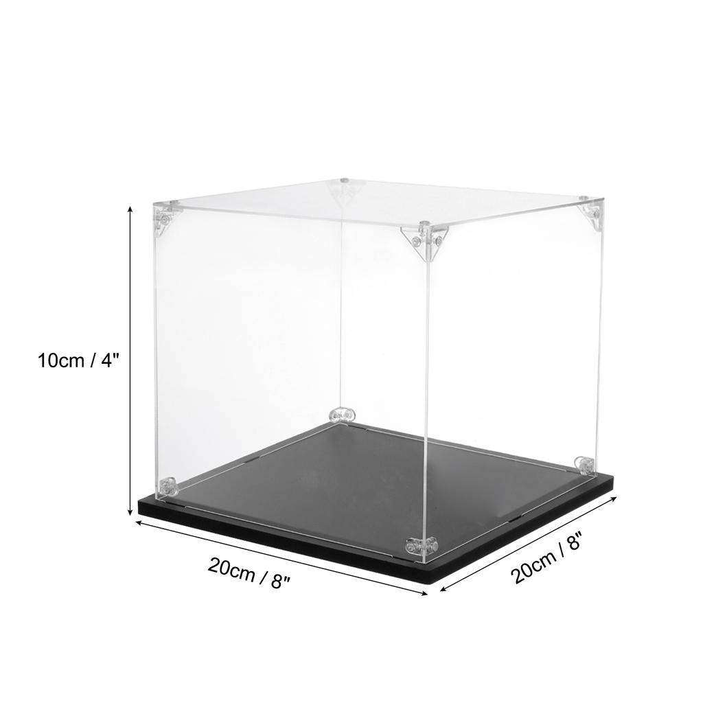 Acrylic Display Case Clear Display Box Show Case Assemble Dustproof Display Box Storage Organizer for Collectibles Action Figure