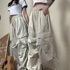 Korean-Style Retro American Loose Wide-Leg Work Pants
