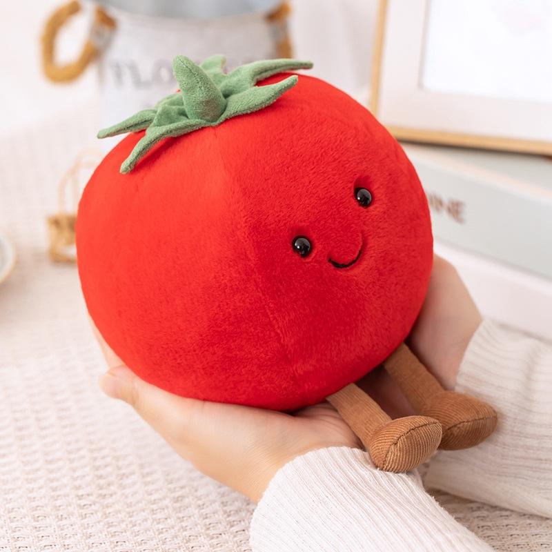 Fun Tomato Plush Toy Dolls and Tomato Dolls Sleep with Pillows for Girls