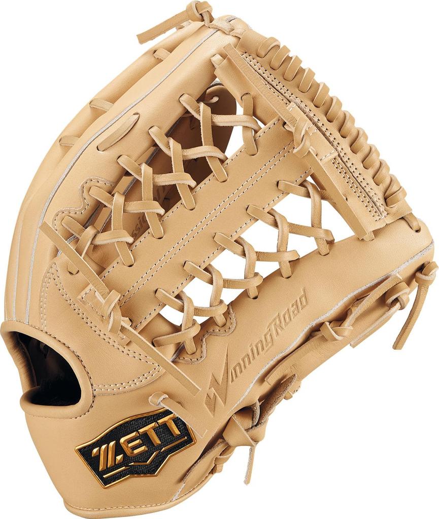 ZETT Winning Road Softball Pastel Brown Size 7 Glove, All-Around, Left-Handed Throw, (3200), (BRGB33530F)
