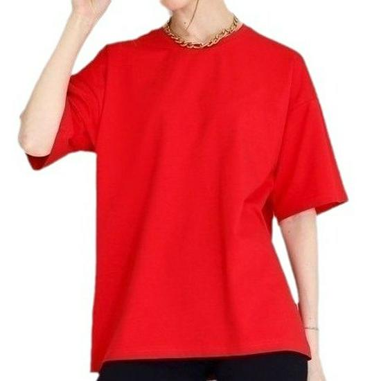 2024 European & American Women's Casual Loose Solid Color Short-Sleeved T-Shirt for Spring/Summer