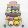 Cute Cartoon Bun Squishy Toy With Mini Bamboo Steamer Box Slow Rising Dumpling Squishies Multicolor  Squeeze Toy