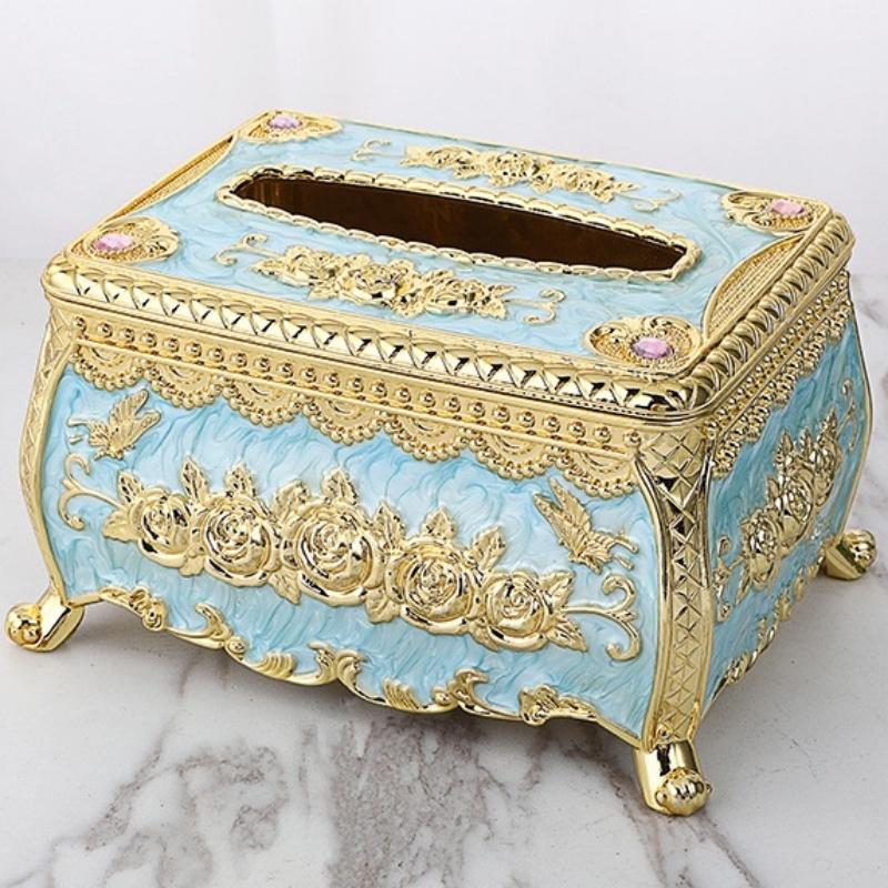Napkin Extraction Paper Box European Style Plastic Kitchen Napkin Dispenser Storage Box Organizer Desktop Home Decorative