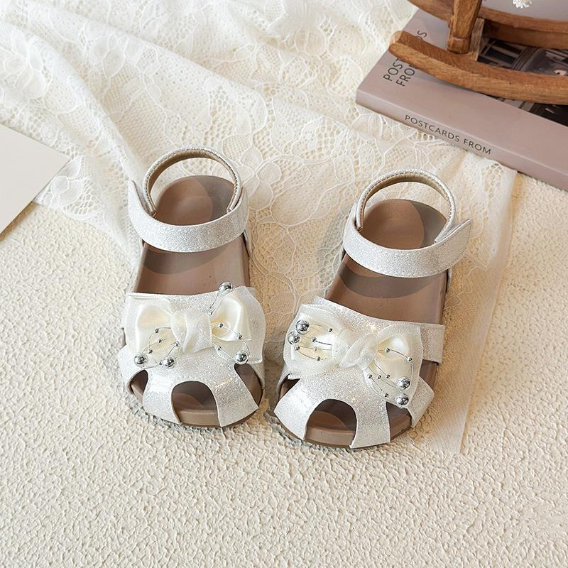Girls' New Style Head-covering Sandals, Soft-soled Baby Walking Shoes