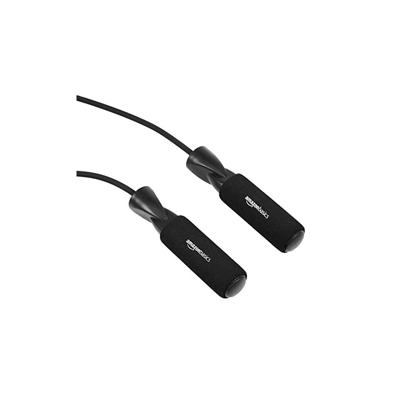 Amazon Basics Jump Rope, Standard, Black, 300cm