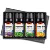 4Pcs Essential Oils Set Pure Essential Oils Gift Set for Diffuser Humidifier Aromatherapy