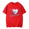 I Love My Boyfriend Print Funny T-shirt Girl Animal Y2K Fashion 90S Print Tops Tee Gril Black White Clothes,Drop Ship