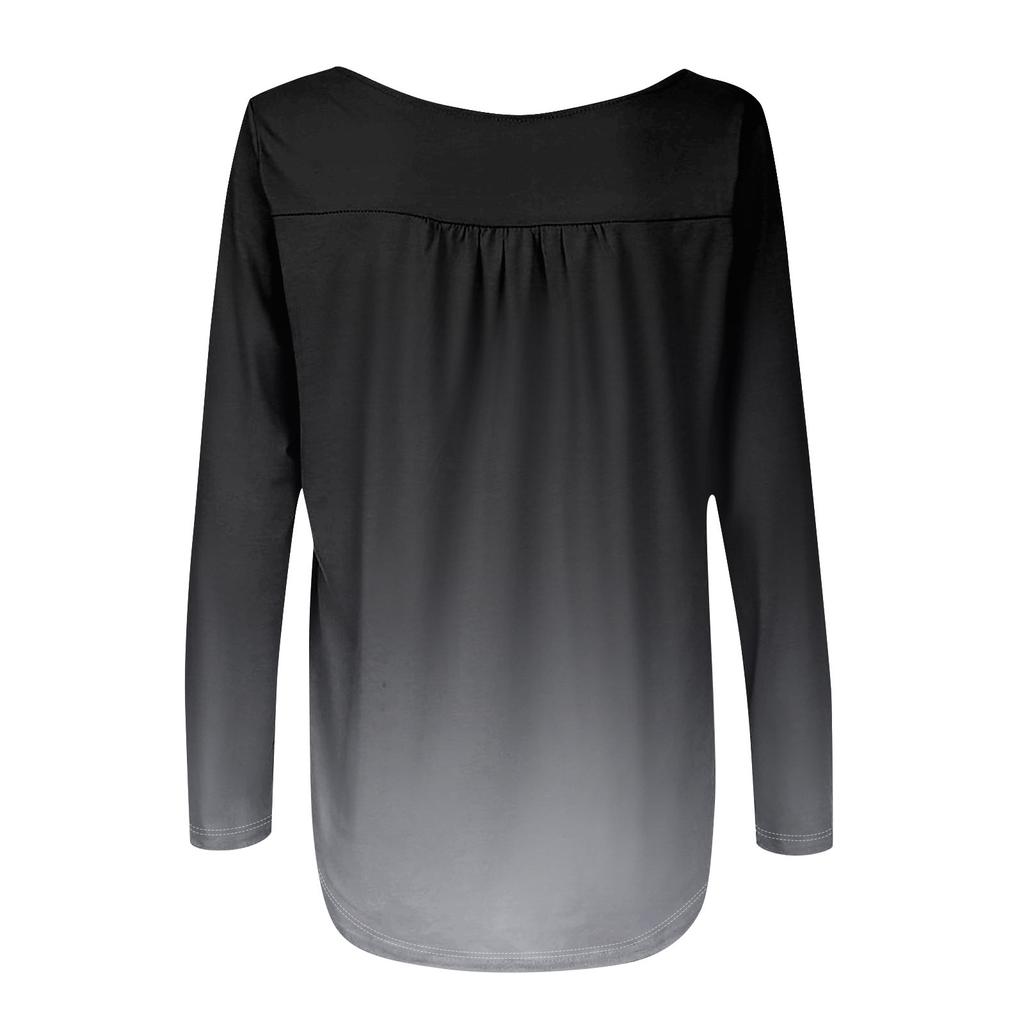 Γυναικεία Μπλούζα Τούνικ Μακρυμάνικη Φαρδιά Μπλούζα Καθημερινή Oversized Μπλούζα Πλισέ Τούνικ Κουμπωτή Καθημερινή Γυναικεία Μπλούζα με Μοτίβο