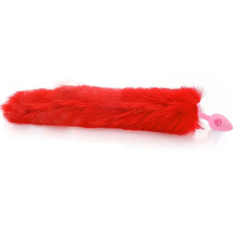 SM Training Cat Scratching Tail Role Play Masturbation Sex Toy Silicone Fox Tail Butt Plug Adult Sex Product