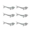 Ideamall Dachshund Motif Chopstick Rests Cutlery Set - Cute 6-Piece Dog-Shaped Tableware for Dog Lovers, Zinc Alloy, Stylish for Western Cutlery,