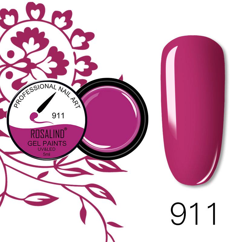 ROSALIND 5ml Μεταλλικό βερνίκι βαφής gel βερνίκι νυχιών βερνίκι μανικιούρ DIY Polish Design Nail Art Painted