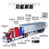 1:24 Peterbilt 389 Heavy Duty Truck Alloy Model Car Toy Diecasts Metal Casting Sound and Light Car Toys For Children Vehicle