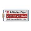 2.9inch E-Paper E-Ink Display Module SPI 296×128 Display Color Option for Raspberry Pi Pico Development Board