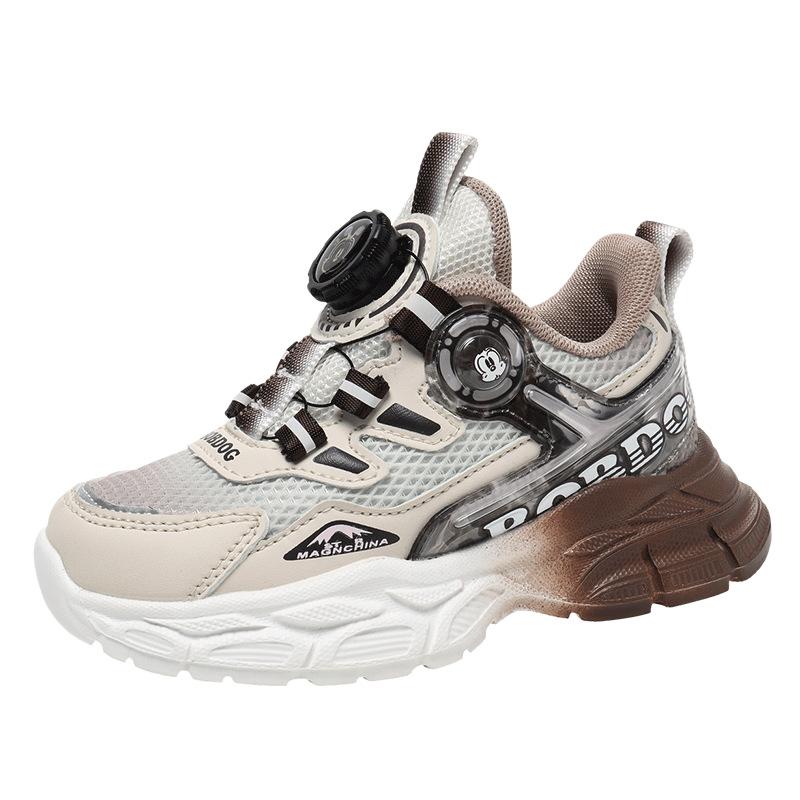 Babu Bean Classmate 2025 Spring New Children's Breathable Sneakers Boys and Girls Fashion Soft-soled Daddy Shoes Tide