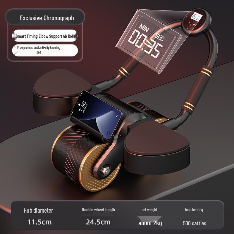 Nastavitelný Multifunkční Ab Roller s Podporou Loktů & Automatickým Návratem