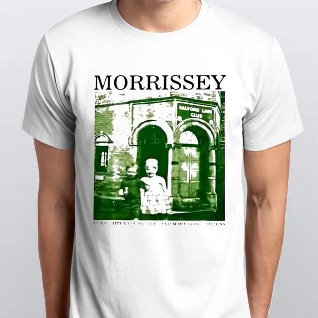 Men s and Women s T-shirts Summer Morrissey Trending T-SHIRT All sizes S M L XL XXL 3 4 XL Black, White XXL