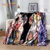 Record of Ragnarok Anime Cartoon Weiche Plüschdecke, Flanelldecke, Überwurfdecke für Wohnzimmer, Schlafzimmer, Bett, Sofa, Picknick-Abdeckung