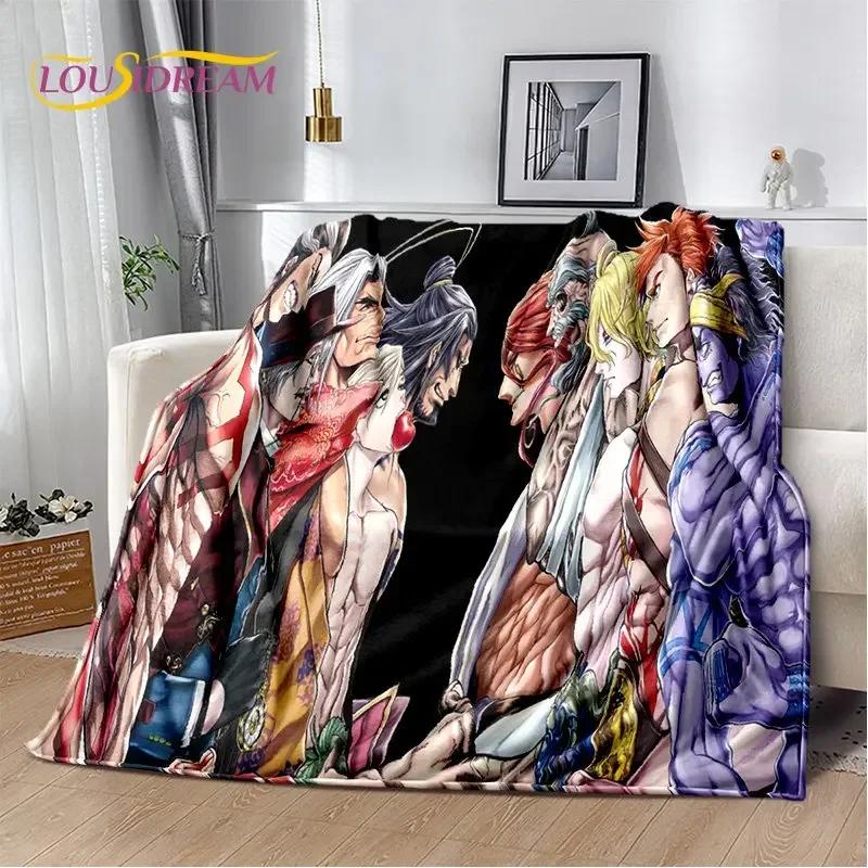 Record of Ragnarok Anime Cartoon Weiche Plüschdecke, Flanelldecke, Überwurfdecke für Wohnzimmer, Schlafzimmer, Bett, Sofa, Picknick-Abdeckung