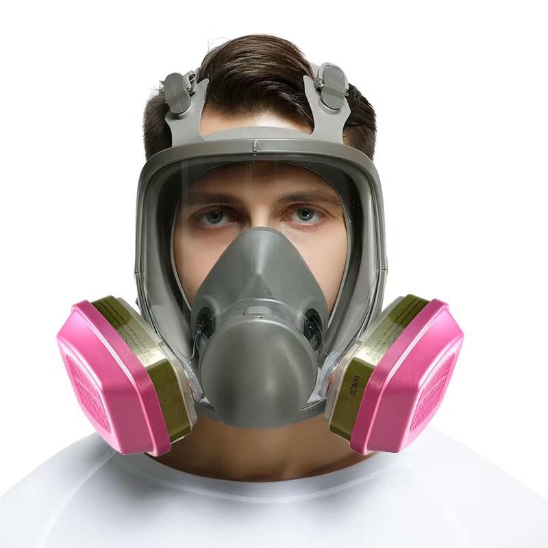 Lieve 6800 Full Face Gas Mask with 60921 Filter Kit 6200 Dust/Toxin 7-Piece Kit
