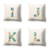 Polyester Pillow Case Decoration Home Furnishing 26 English Letter Printing Pillow Case Car Lumbar Pillow Bedside Mat