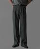 Baulopeulodeogteu Tencel Double-Pleat Slacks [Charcoal]