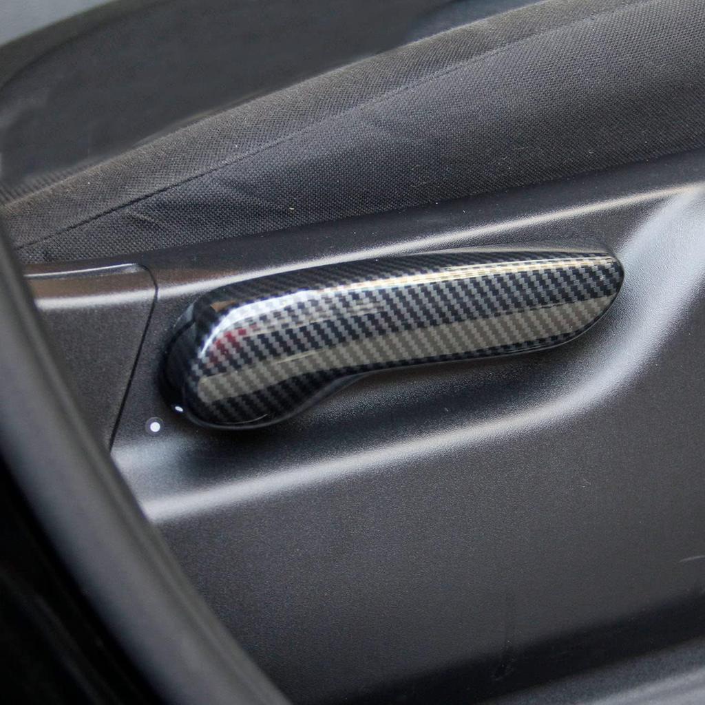 Carbon Fiber Seat Adjustment Button Wrench Cover Trim Kit for Dodge Durango 2011-2022