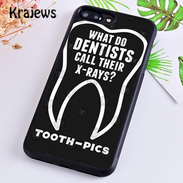 Krajews Dentist Dental Hygienist Tooth Phone Case Cover For iPhone 17 Air 16 15 14 plus 12 pro max coque Fundas