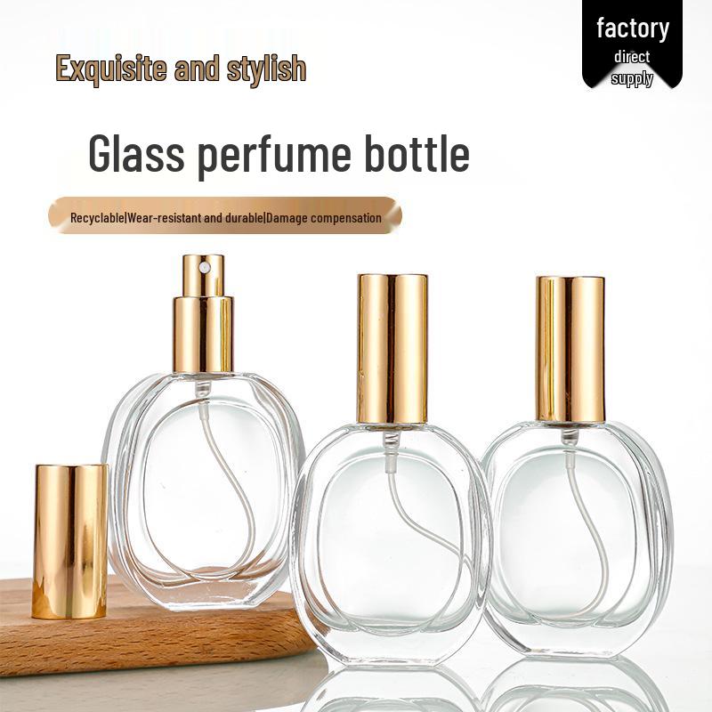Transparent Glass Perfume Spray Bottle - Empty, PorTable, for Cosmetics & Essential Oils
