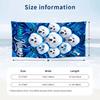 Dog Theme Beach Towel Personalized Custom Name & Text Soft Quick Dry Beach Towel for Swimming Travel